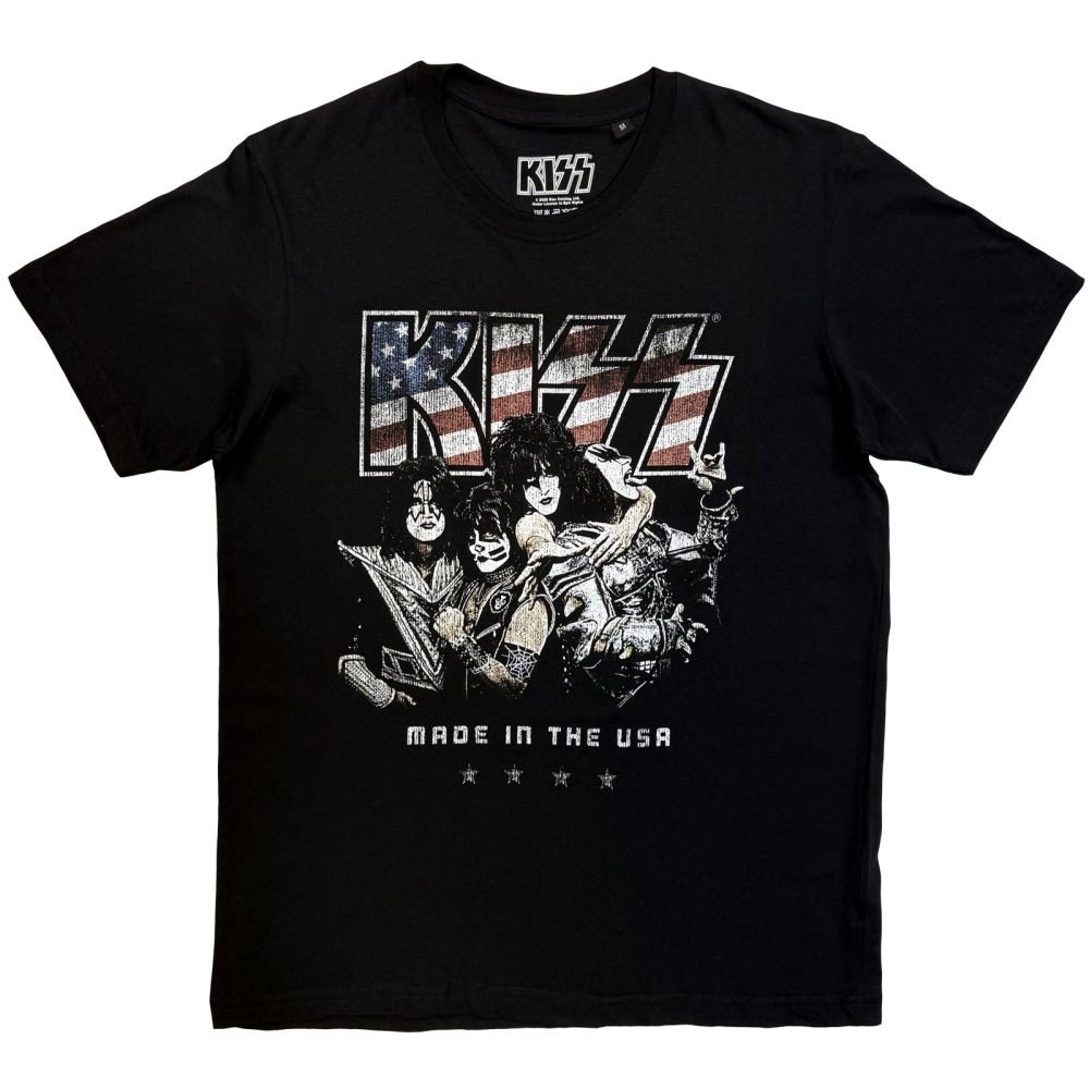 Kiss - Made In The USA Mens Tshirt - Black